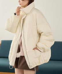 Kastane ラグランボリューム中綿ジャケット Kastane（カスタネ）の「*【フード取り外し可】ラグランボリューム中綿