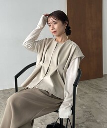 CAPRICIEUX LE'MAGE | 【shio企画】ウエストタックベスト(ジャケット/アウター)