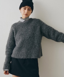 Whim Gazette (ウィム ガゼット) クルーネックニットプルオーバー Whim Gazette（ウィムガゼット）の「ミックスヤーンクルーネックニット