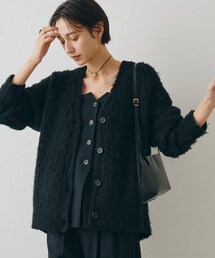 Whim Gazette（ウィムガゼット）の「ミックスヤーンニットカーディガン