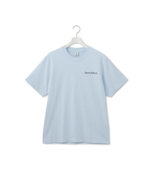 ADAM ET ROPE'(アダムエロペ)の「【Sporty&Rich(スポーティー アンド リッチ)】Play Tennis Tshirt(Tシャツ/カットソー・レディース・ブルー系・S)」の1枚目の写真