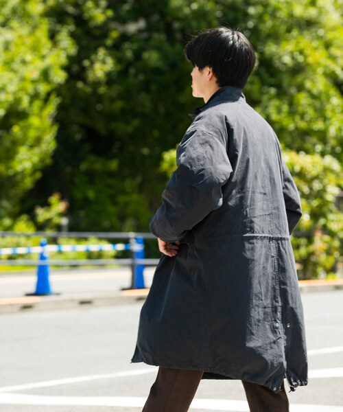 ITEMS URBANRESEARCH(アイテムズ アーバンリサーチ)の「中綿ライナー付 フードレスモッズコート(モッズコート・メンズ・KHK/BLK・M/L)」の16枚目の写真