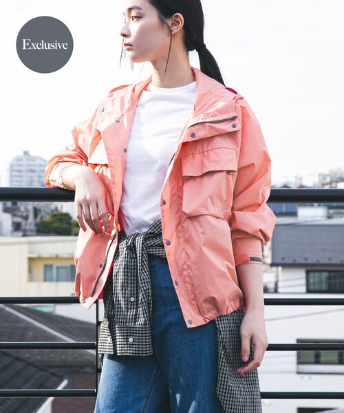 URBAN RESEARCH DOORS(アーバンリサーチドアーズ)の「『別注』Snow Peak Apparel×DOORS U.L.DOUBLEWEAVEPARKER(テーラードジャケット・レディース・PINK/BROWN/IVORY・One)」の4枚目の写真