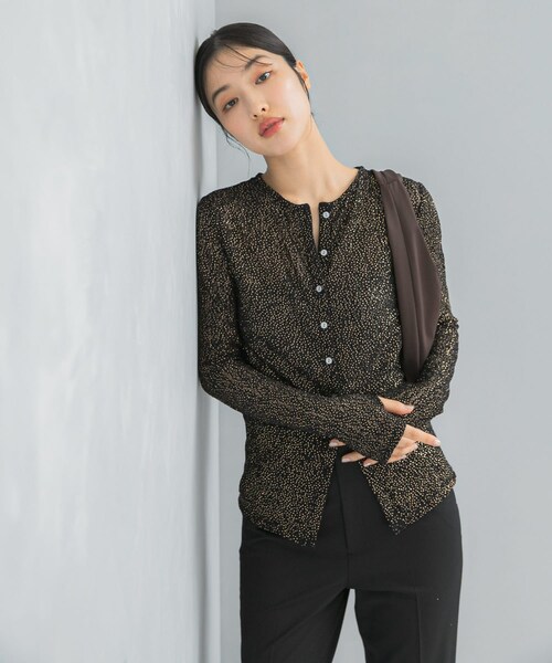 URBAN RESEARCH ROSSO（アーバンリサーチロッソ）の「ラメレースカットソー（Tシャツ/カットソー・レディース・IVORY/BLACK・FREE）」の17枚目の写真