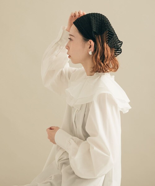 SMELLY（スメリー）の「メッシュヘッドスカーフ（ヘアバンド・レディース・BLK/MOC・-）」の10枚目の写真