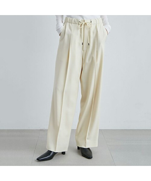 MIESROHE（ミースロエ）の「MIESROHE 2タックドロストテーパーパンツ 