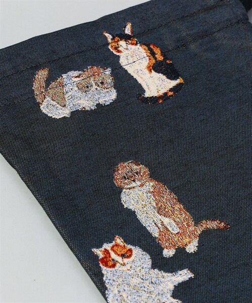 UR SELECT(ユーアールセレクト)の「松尾美雪 束口袋(その他・レディース・Cats BK・Cats BK)」の5枚目の写真