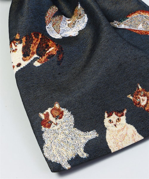 UR SELECT(ユーアールセレクト)の「松尾美雪 束口袋(その他・レディース・Cats BK・Cats BK)」の6枚目の写真
