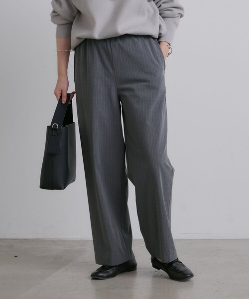 PUAL CE CIN(ピュアルセシン)の「【@sein___000企画】スッキリシルエットイージーパンツ(パンツ・レディース・ベージュ/スミクロ/ストライプ・FREE)」の3枚目の写真