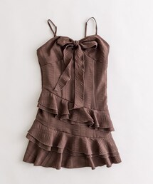 OLIVE des OLIVE | ダブルラッフルミニキャミワンピース(ワンピース/ドレス)