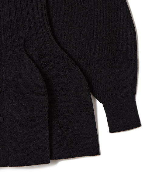 CFCL（シーエフシーエル）の「POTTERY VELVET PUFF SLEEVE CARDIGAN（トップス・レディース・BLACK/01/RED/60・F）」の5枚目の写真