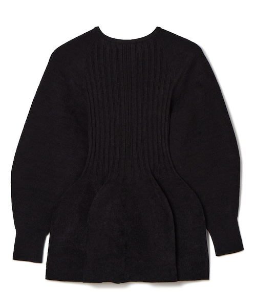 CFCL（シーエフシーエル）の「POTTERY VELVET PUFF SLEEVE CARDIGAN（トップス・レディース・BLACK/01/RED/60・F）」の3枚目の写真