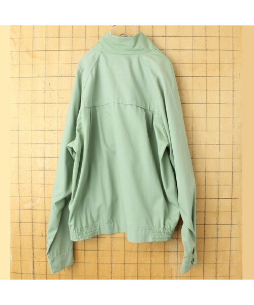 --(--)の「70s 80s USA Sears スイングトップ ドリズラージャケット メンズXL相当 ライトグリーン アメリカ古着(ブルゾン・レディース・グリーン・XL)」の4枚目の写真