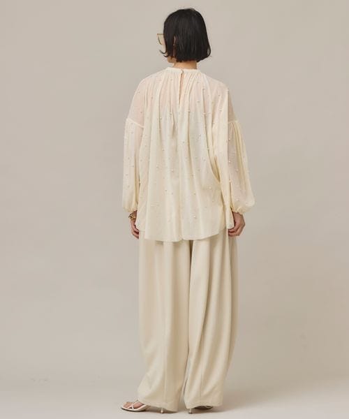 Curensology（カレンソロジー）の「ダブルクロスドロストパンツ