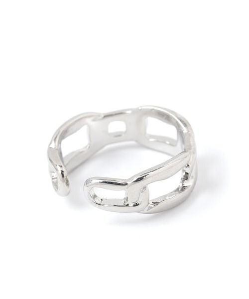 LAKOLE（ラコレ）の「[MENS]チェーンテイストリング（アクセサリー・メンズ・シルバー(01)・F）」の2枚目の写真