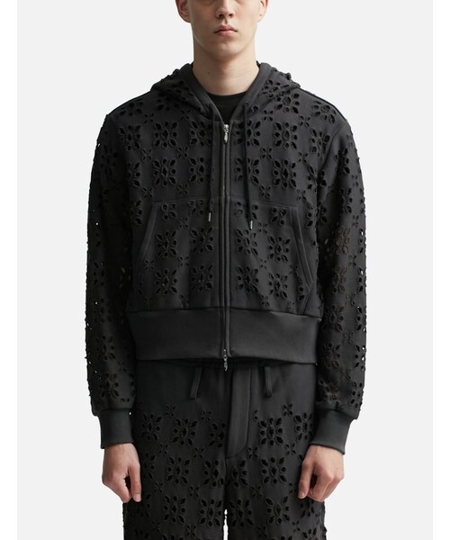 MASU（エムエーエスユー）の「FLOWER HOLE ZIP-UP SWEAT PARKA