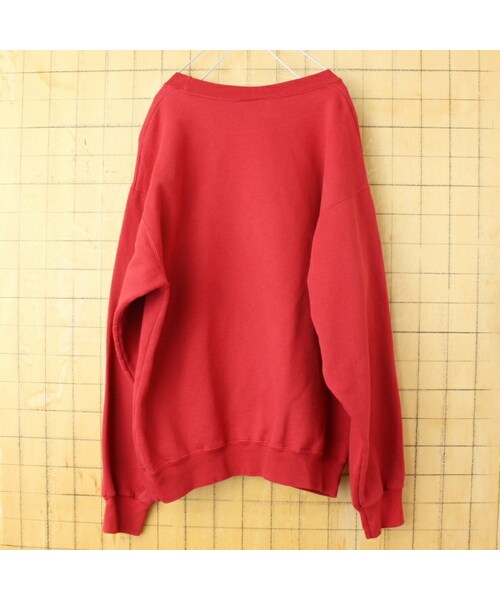 --（--）の「80s 90s USA製 Taylor INDIANA UNIVERSITY プリント スウェット レッド メンズM アメリカ古着（スウェット・レディース・レッド・M）」の4枚目の写真