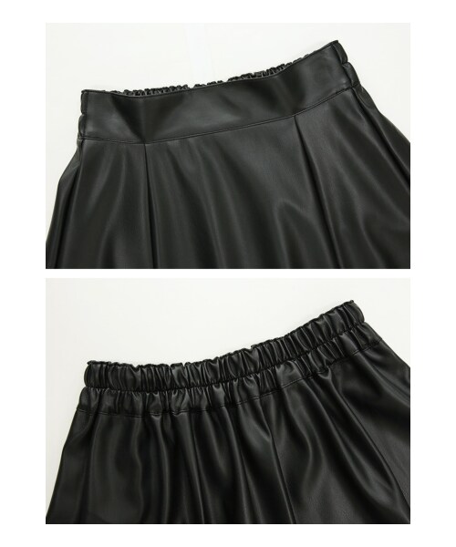 and it_(アンドイット)の「フェイクレザーフレアスカート M(その他・レディース・その他)」の16枚目の写真