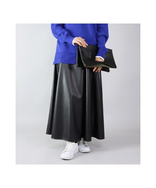 and it_(アンドイット)の「フェイクレザーフレアスカート M(その他・レディース・その他)」の11枚目の写真