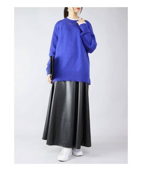 and it_(アンドイット)の「フェイクレザーフレアスカート M(その他・レディース・その他)」の7枚目の写真