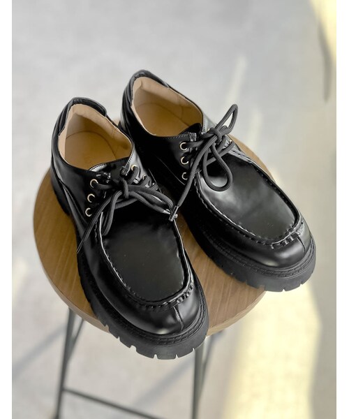 Re:EDIT(リエディ)の「レースアップローファー - シューズ通販 | 人気レディースファッション - Re:EDIT(リエディ)(その他・レディース・ブラック/ブラウン・S(23.0cm相当)/M(23.5cm相当)/L(24.0cm相当)/LL(24.5cm相当))」の19枚目の写真