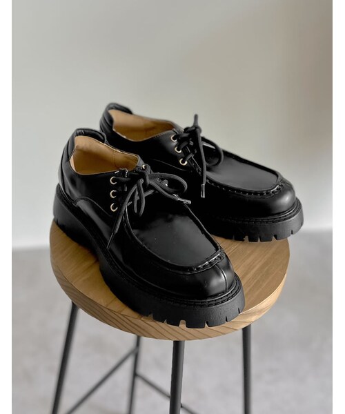 Re:EDIT(リエディ)の「レースアップローファー - シューズ通販 | 人気レディースファッション - Re:EDIT(リエディ)(その他・レディース・ブラック/ブラウン・S(23.0cm相当)/M(23.5cm相当)/L(24.0cm相当)/LL(24.5cm相当))」の20枚目の写真