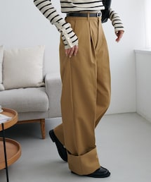 【WEB限定】ロールアップチノパンツ