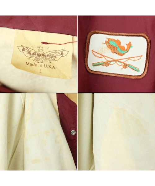 USA製 INDEPENDENT コーチジャケット ワインレッド auburn USA製 INDEPENDENT コーチジャケット ワインレッド auburn