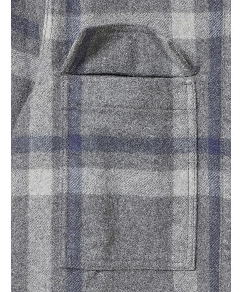 AIGLE（エーグル）の「ウールチェックシャツドレス / シャツワンピース（シャツワンピース・レディース・ミュラーユ チェック (003)・XS/S/M）」の4枚目の写真