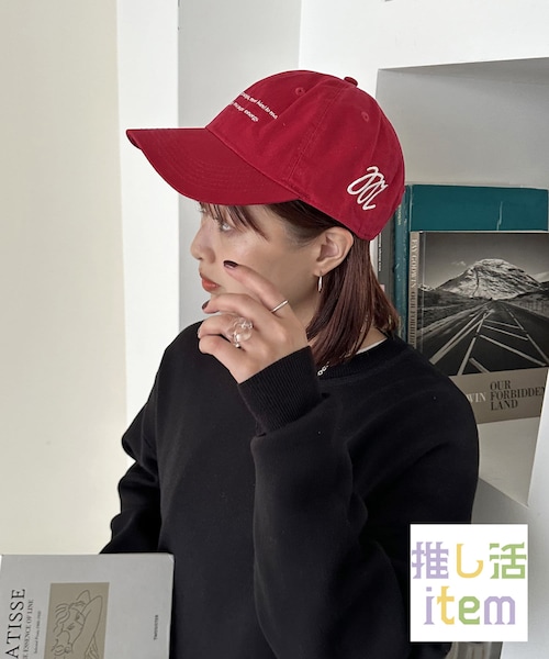 DISCOAT(ディスコート)の「【推し活対応◎】アソート刺繍キャップ(キャップ・レディース・レッド/ブルー/ブラウン・FREE)」の1枚目の写真