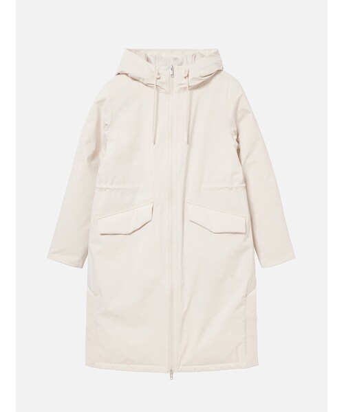 PRIMALOFTダウン GORE-TEX ゴアテックス 防水 透湿 防風 インサレーションフーデッドロングダウンジャケット / パファージャケット