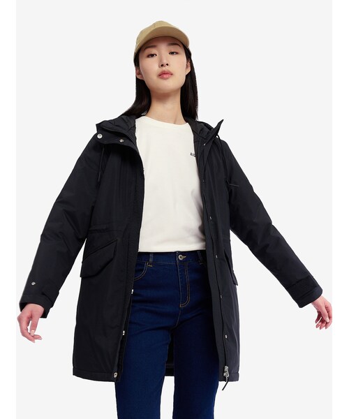 PRIMALOFTダウン GORE-TEX ゴアテックス 防水 透湿 防風 インサレーションフーデッドロングダウンジャケット / パファージャケット