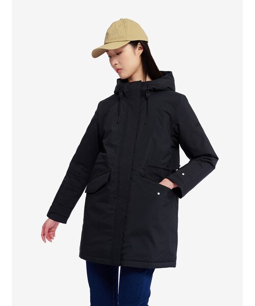 PRIMALOFTダウン GORE-TEX ゴアテックス 防水 透湿 防風 インサレーションフーデッドロングダウンジャケット / パファージャケット