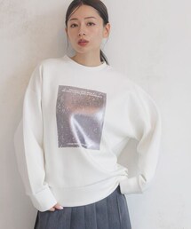 LAKOLE（ラコレ）の「箔プリント裏起毛プルオーバー（その他）」