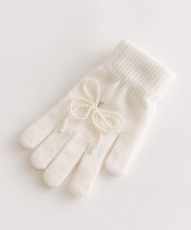 OLIVE des OLIVE | パールリボンチャームグローブ(手袋)