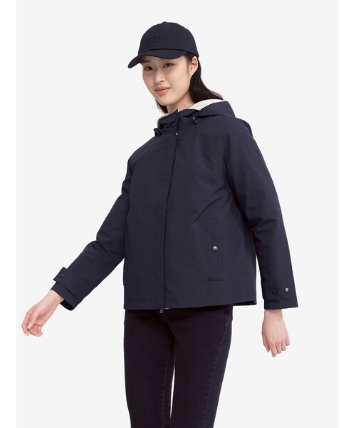 AIGLE（エーグル）上質なウールフリースを使用したジップベスト　“トリコロールライン”　㈱ラコステジャパン AIGLE（エーグル）の「GORE-TEX ゴアテックス 透湿防水 防風