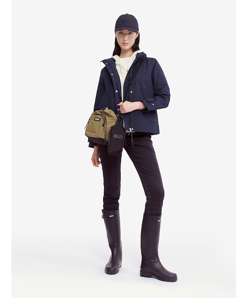 AIGLE（エーグル）上質なウールフリースを使用したジップベスト　“トリコロールライン”　㈱ラコステジャパン AIGLE（エーグル）の「GORE-TEX ゴアテックス 透湿防水 防風