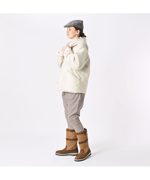 45R（フォーティファイブアール）の「厚ナイロン×ボアの908フード