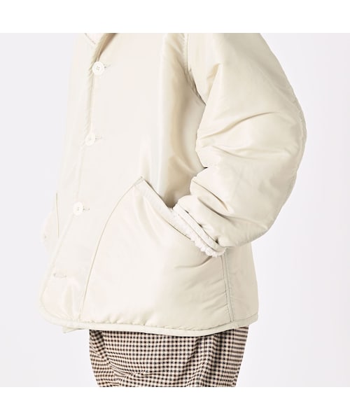 45R（フォーティファイブアール）の「厚ナイロン×ボアの908フード