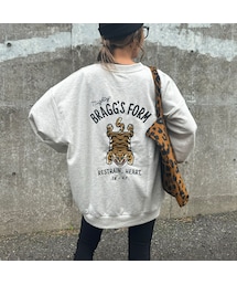 copine | フロントバックTIGER刺繍スウェット(キナリ)(スウェット)