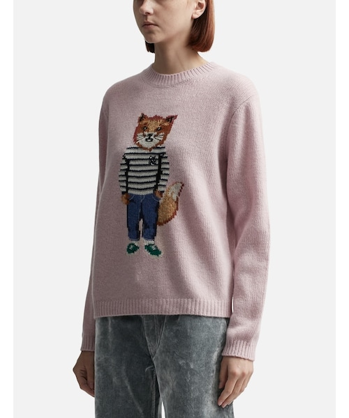 メゾンキツネ DRESSED FOX INTARSIA JUMPER S Maison Kitsune（メゾンキツネ）の「Dressed Fox Intarsia Jumper
