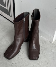 CAPRICIEUX LE'MAGE | スクエアストレッチショートブーツ(ブーツ)