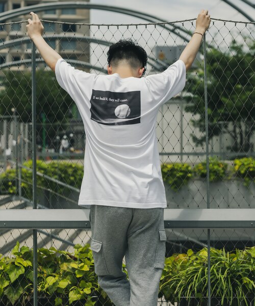 FUNGO TOKYO（ファンゴトウキョウ）の「BASEBALL バックプリント半袖Tシャツ（Tシャツ/カットソー・レディース・ホワイト/ブラック・S/M/L/XL）」の4枚目の写真