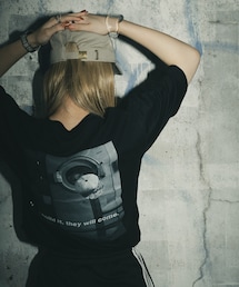 FUNGO TOKYO | WAVE LOGO バックプリント半袖Tシャツ(Tシャツ/カットソー)