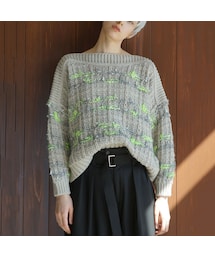 EN'DAY（エンディ）の「2wayチェックニット（ニット/セーター）」 - WEAR