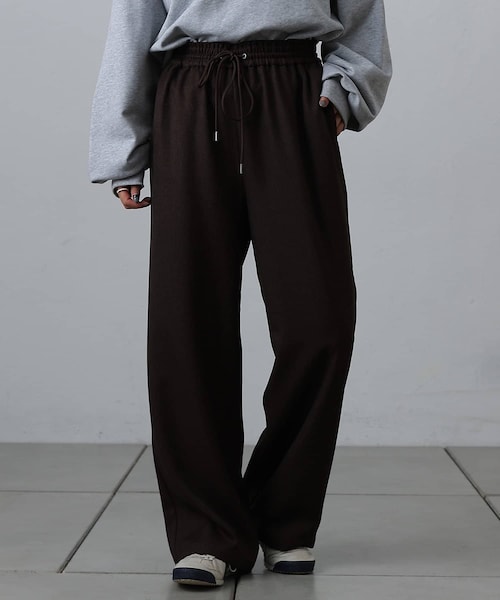 COLONY 2139（コロニートゥーワンスリーナイン）の「ウールライクイージーパンツ（パンツ・レディース・アイボリー/ブラウン/ブラック・S/M）」の3枚目の写真