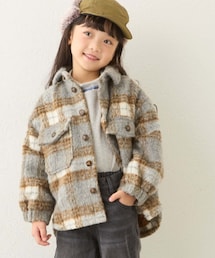CIAOPANIC TYPY | 【KIDS】柄シャギーCPOジャケット(ジャケット/アウター)