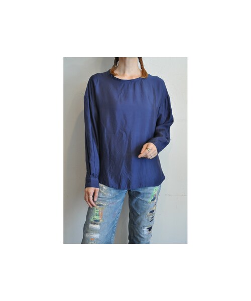 hippiness（ヒッピネス）の「キュプラロングスリーブ（シャツ/ブラウス・レディース・その他/パープル/イエロー/ホワイト/ピンク/ブルー・one）」の3枚目の写真