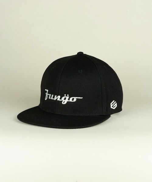 FUNGO TOKYO（ファンゴトウキョウ）の「平ツバロゴ刺繍CAP/BK×WH（キャップ・レディース・BK×WH・one）」の2枚目の写真
