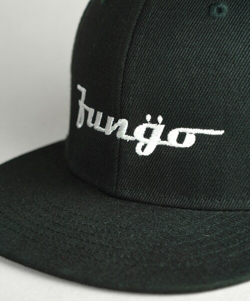 FUNGO TOKYO（ファンゴトウキョウ）の「平ツバロゴ刺繍CAP/BK×WH（キャップ・レディース・BK×WH・one）」の5枚目の写真